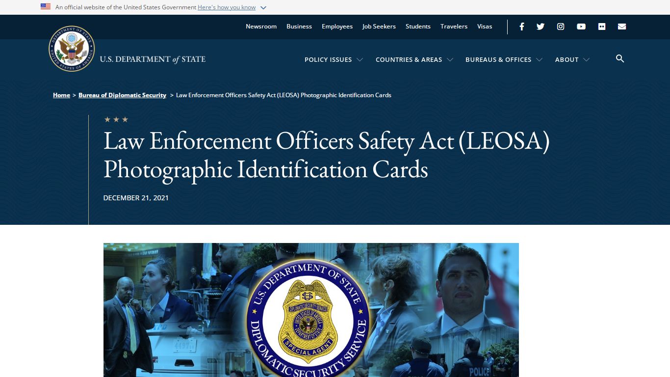 Law Enforcement Officers Safety Act (LEOSA) Photographic Identification ...